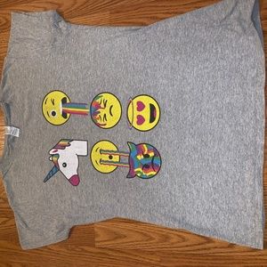Grey T-Shirt w/Emojiś